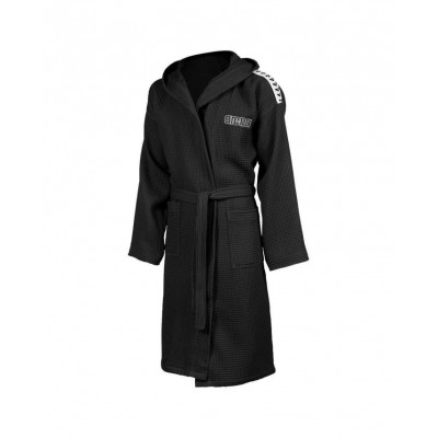ARENA ACCAPPATOIO WAFFLE HOODED ROBE BLACK
