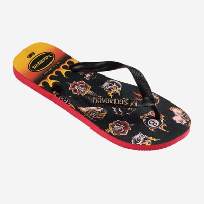 HAVAIANAS TOP TRIBO RUBY RED BLACK