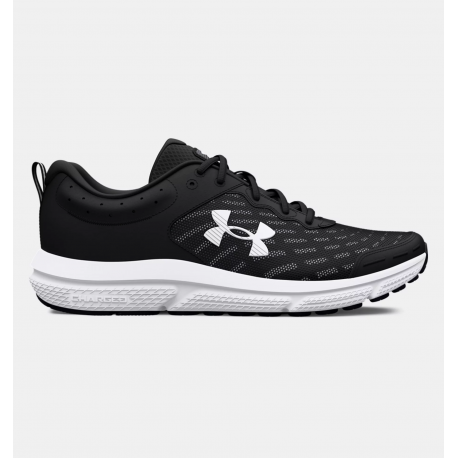 UNDER ARMOUR CHARGED ASSERT 10 UOMO BLACK WHITE