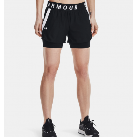 UNDER ARMOUR SHORT DONNA PLAY UP 2-IN-1 NERI