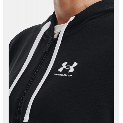 UNDER ARMOUR FELPA DONNA RIVAL TERRY HOODIE NERA